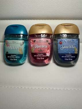 Bath & Body Works Disney Princess PocketBac Hand Gel 3pc Set